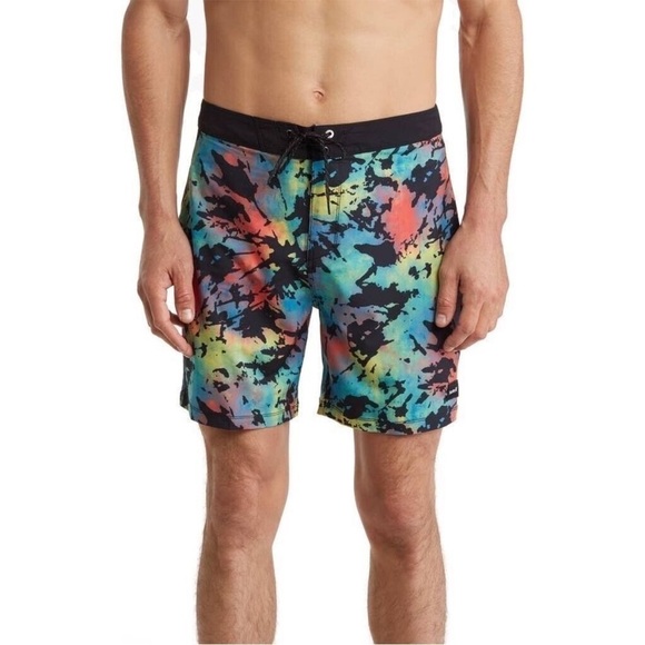 Hurley Phantom Classic Men’s Board shorts Swim trunks Tie Dye Colorful NWOT 30 - Picture 1 of 9